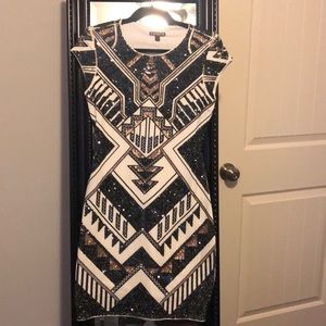 Express beaded party dress